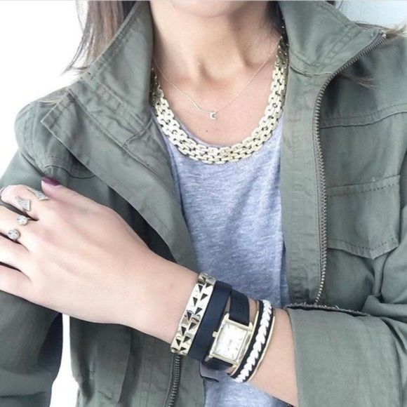 Stella & Dot Jolie Sparkle Chain Necklace gold - Picture 2 of 9